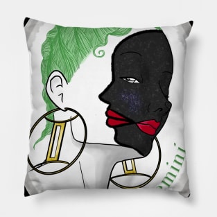 Gemini Zodiac Sign Art Pillow