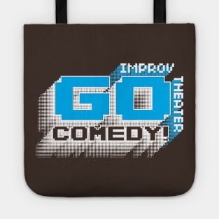 Go Comedy 8 bit logo Tote