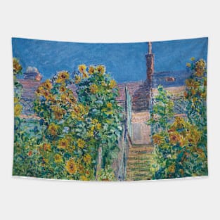 The Staircase in Vetheuil by Claude Monet Tapestry