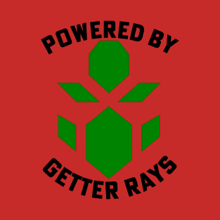 Powered by Getter Rays (Black) T-Shirt