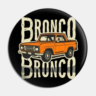 1987-1991 Ford Bronco w/Tires retro and vintage Pin