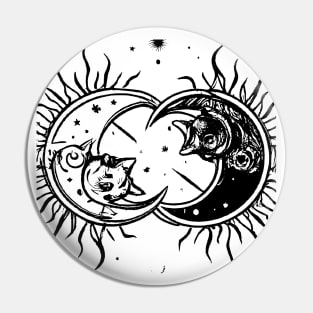 Between Sun and Moon is Cats Pin