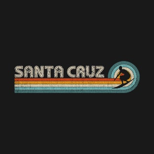 Retro Santa Cruz California Surfing Tee Santa Cruz T-Shirt