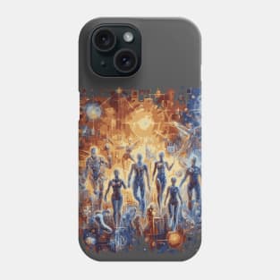 Modern technology art painting Phone Case