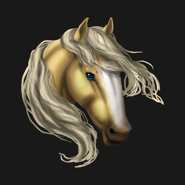 Discover Horse Head - Palomino Blaze - Palomino - T-Shirt