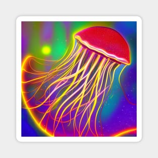 Coloful Jellyfish Magnet