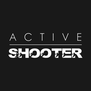 Active Shooter Funny Basketball Player T-Shirt