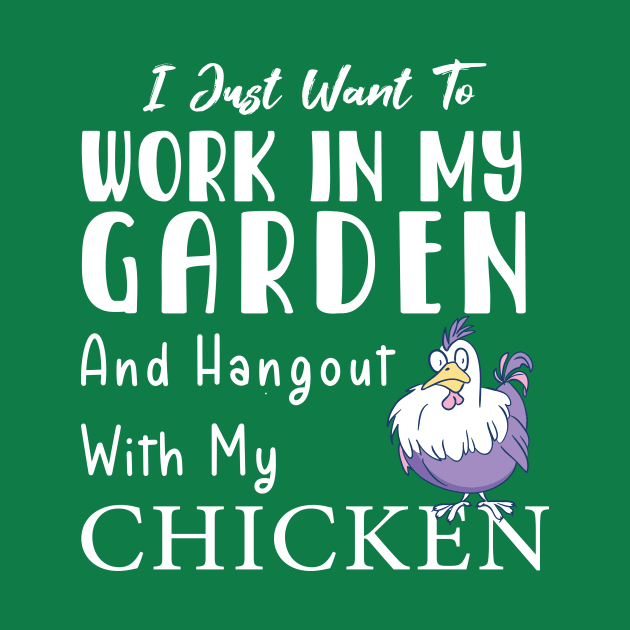 Work in my garden and hangout with my chicken by Chichid_Clothes
