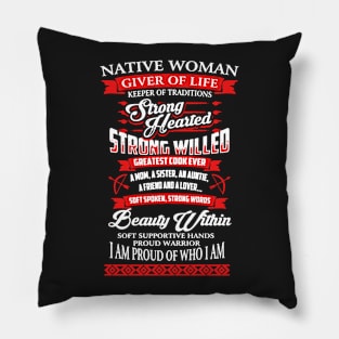 Native Woman Pillow