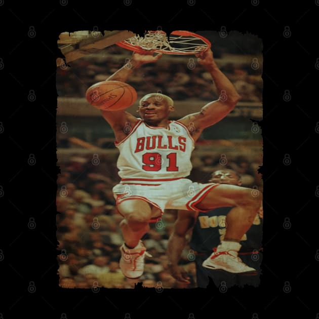 Dennis Rodman - Chicago Bulls Dunk Vintage by CAH BLUSUKAN