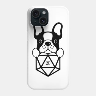 French Bulldog Lovers D20 Dice Phone Case