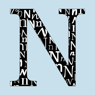 N Filled - Typography T-Shirt