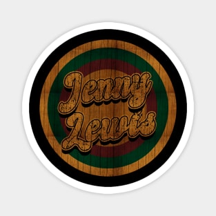 Circle Retro Jenny Lewis Magnet