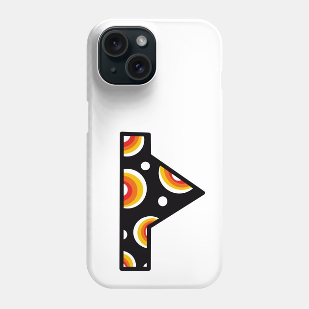 Rune Thurisaz Retro Print Phone Case by El Onix