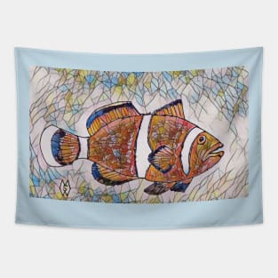 Clownfish in the Abstract Sea Tapestry