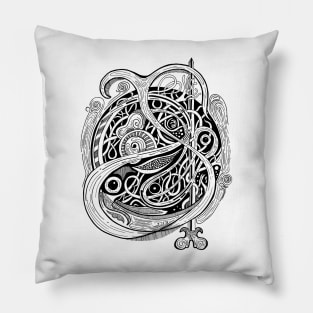 abstract vines Pillow