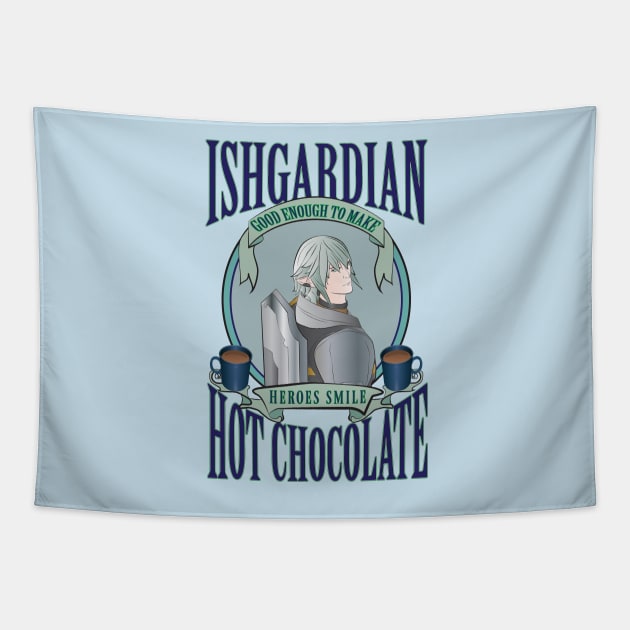 Ishgardian Hot Chocolate Tapestry by TionneDawnstar