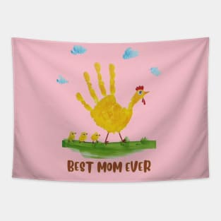 Best mom ever 2023 chicken version Tapestry