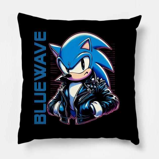 Bluewave Pillow by Games Artwork