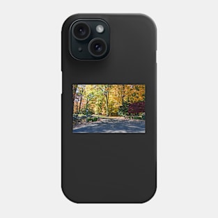 Country road in Autumn Phone Case