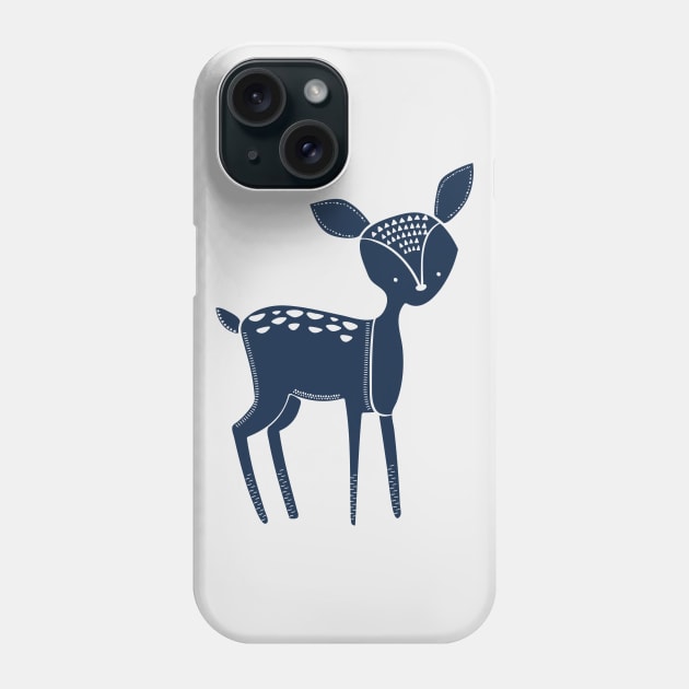 Tribal Woodland Fawn Phone Case by krimons