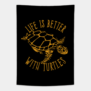 Turtle Conservation - Life Is Better With Turtles Tapestry