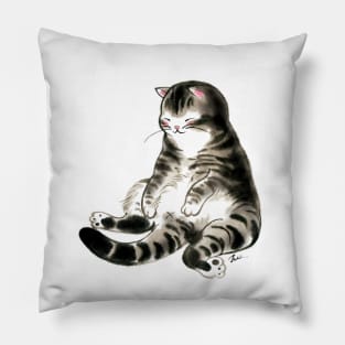 cat, lovely, cute, animal, kitten, ink Pillow