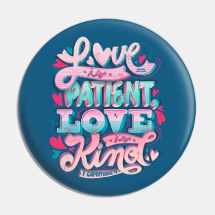 Love Patient Kind 1 Corinthians 13:4 Loving Marriage Bible Pin