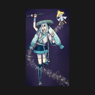 Steel type Hatsune Miku and Jirachi T-Shirt