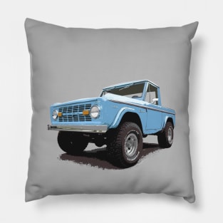 Ford Bronco - stylized color Pillow