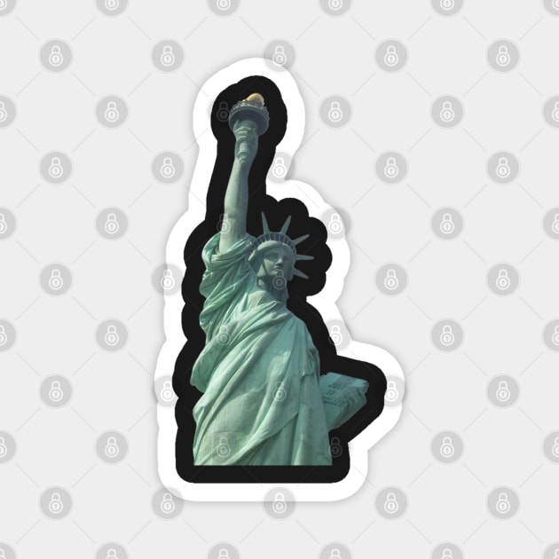 Lady Liberty Cutout Magnet by Laybov