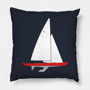 International 210 Sailboat - Red Pillow