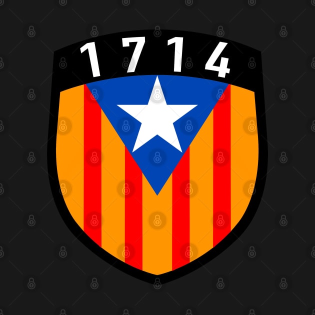 Catalunya 1714 estelada blava flag by GuitarManArts