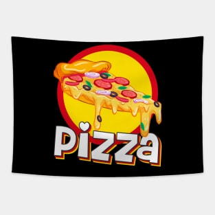 Pizza Cheesy Slice Delicious Tapestry