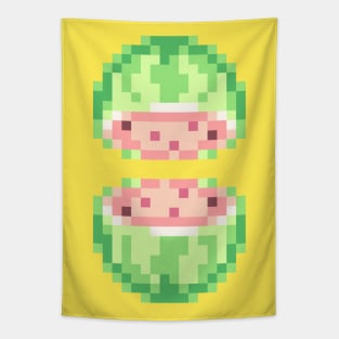 Pixel Watermelon Tapestry