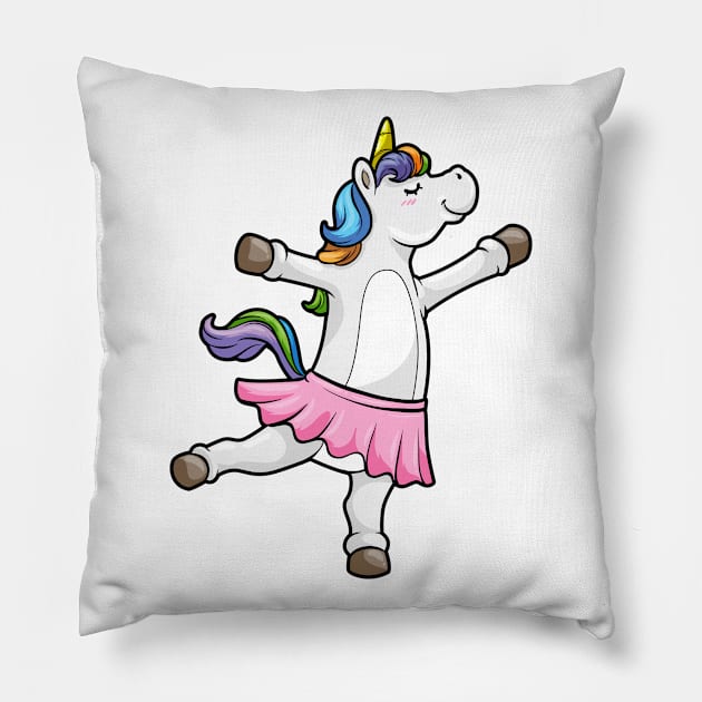 Unicorn is dancing at the ballet Pillow by Markus Schnabel