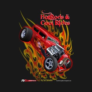 Hot Rods & Cool Rides - 32 Blown Hemi Ford Sedan T-Shirt