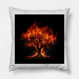 Tree on Fire Pillow
