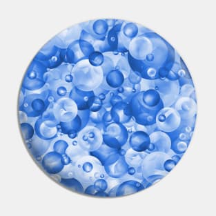 Bubbly Blue Bubble Pattern Pin