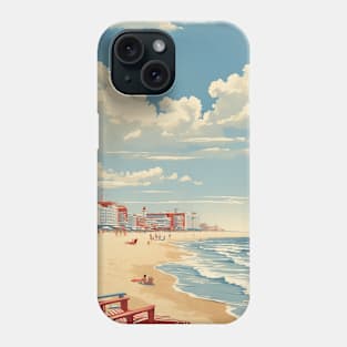 Virginia beach United States of America Tourism Vintage Poster Phone Case
