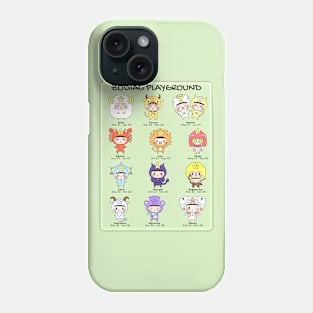 Zodiac Playground, cute zodiac signs chart Phone Case