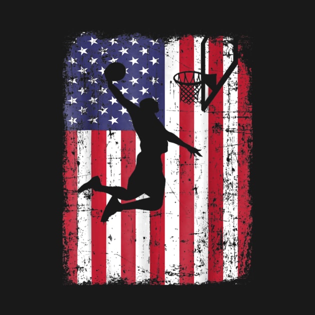 USA American Flag Basketball by LiFilimon