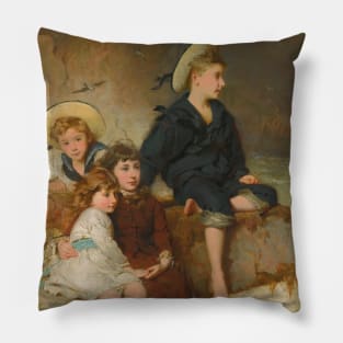 The Children Of Sir H. Hussey Vivian by George Elgar Hicks Pillow