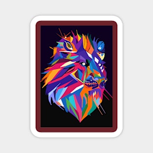 Lion animals art Magnet