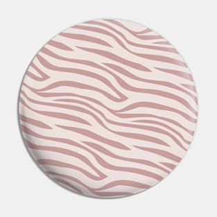 Zebra Pastel Pink Wild Animal Pattern Pin