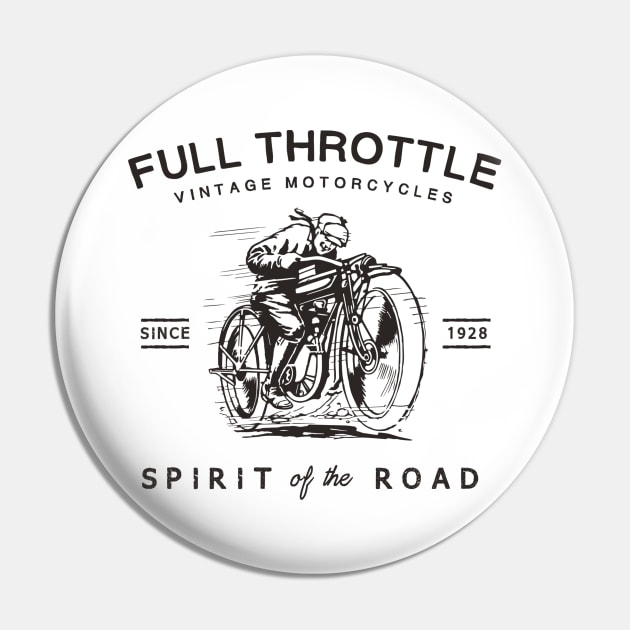 Full Throttle Pin by Kingrocker Clothing