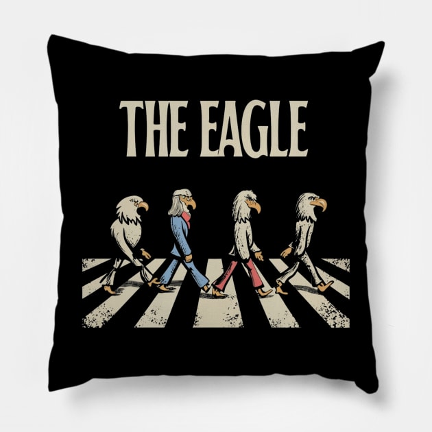 the eagles band retro Pillow by Aldrvnd