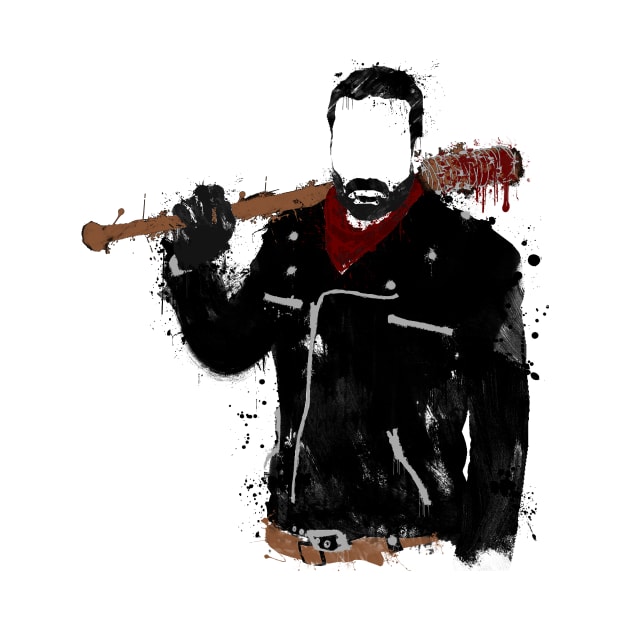 Splatter Negan by danielone8