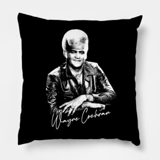 Talvin Wayne Cochran \ Retro Style Fan Artwork Pillow