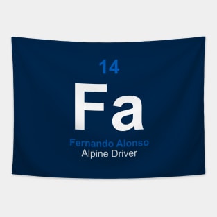 Fernando Alonso Driver Element Tapestry